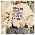 Bluey Muffin Shirt, Bluey Muffin Sweatshirt Kids, Muffin T-Shirt, Bluey And Bingo, Bluey Character Shirts, Funny Muffin...