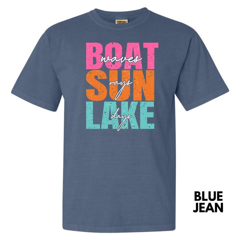 Boat Sun Lake Comfort Colors T-Shirt 'NLB' Hoodie, Sweatshirt | CiraTrend.com