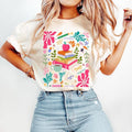 Boho Floral Teacher T-Shirt, Back to School T-Shirt, Teacher Appreciation Gift, Teacher Wildflowers T-Shirt, Retro...
