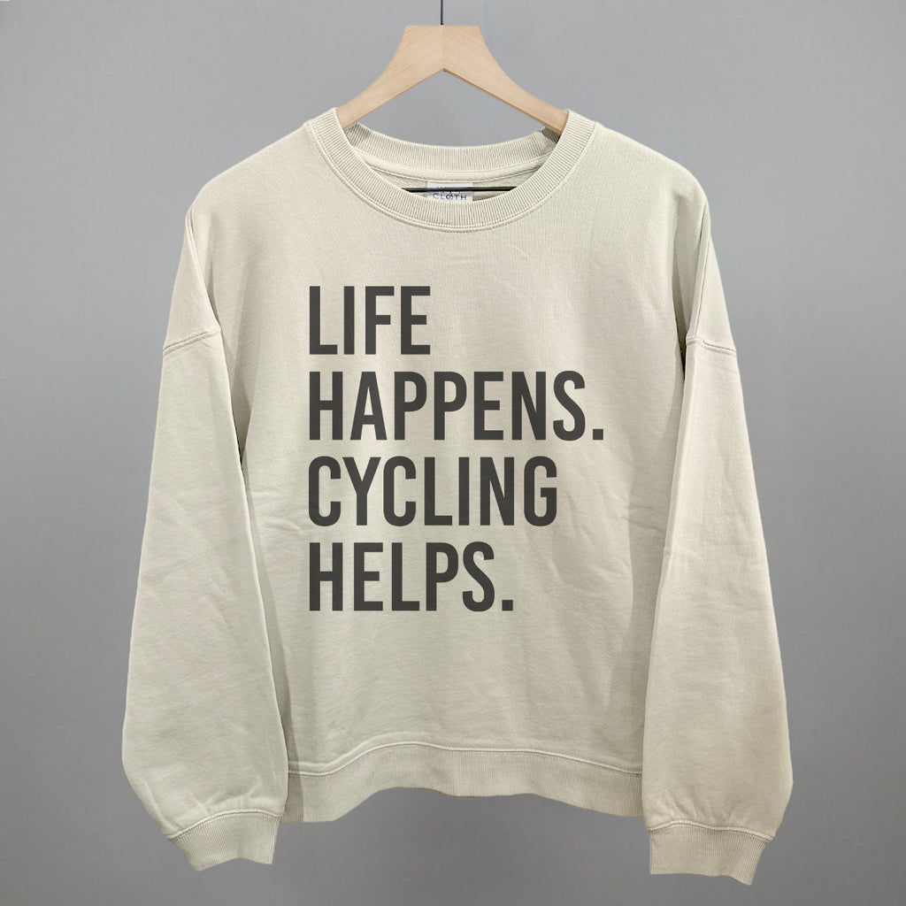Life Happens Cycling Helps T-Shirts, Hoodie, Sweatshirt | CiraTrend.com (Image 1)