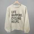 Life Happens Cycling Helps T-Shirts, Hoodie, Sweatshirt | CiraTrend.com (Image 1)