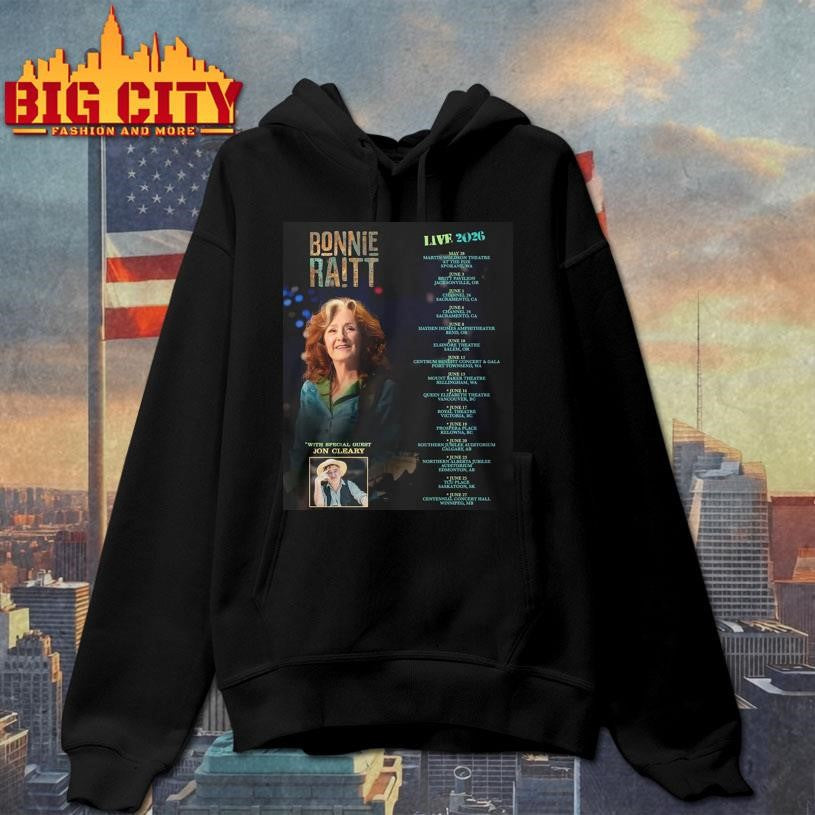 Bonnie Raitt Live 2026 Tour Shirt