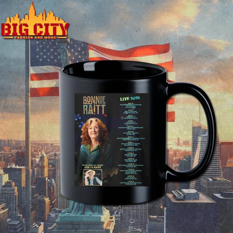 Bonnie Raitt Live 2026 Tour Shirt