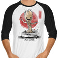 Bonsai Groot - 3/4 Sleeve Raglan T-Shirt Hoodie, Sweatshirt | CiraTrend.com (Image 1)
