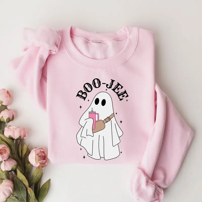 Boo Jee Sweatshirt, Halloween Ghost Sweatshirt, Boo Jee Shirt, Boo-Jee Halloween Shirt, Boo Shirt, Spooky Ghost Shirt, Spooky Season Ghost Sweater, Spooky Vibes Shirt, Halloween Gift Shirt