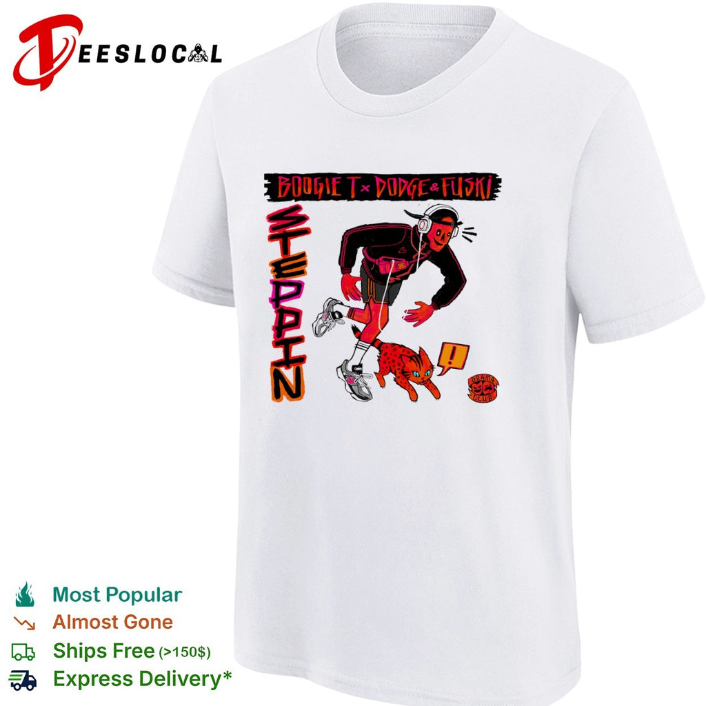 Boogie T x Dodge and Fuski Steppin Drama Club cat shirt