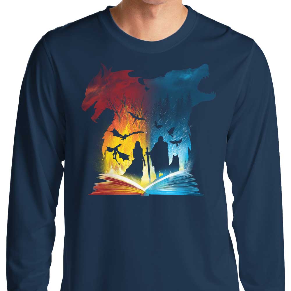 Book Fire Ice Long Sleeve T-Shirts, Hoodie, Sweatshirt