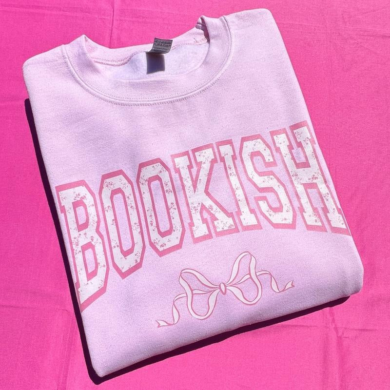 Bookish Bow Coquette Sweatshirt 'NLB' T-Shirts, Hoodie | CiraTrend.com