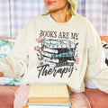 Books Are My Therapy  DTF Transfers - THIS IS NOT A SHIRT Hoodie, Sweatshirt | CiraTrend.com