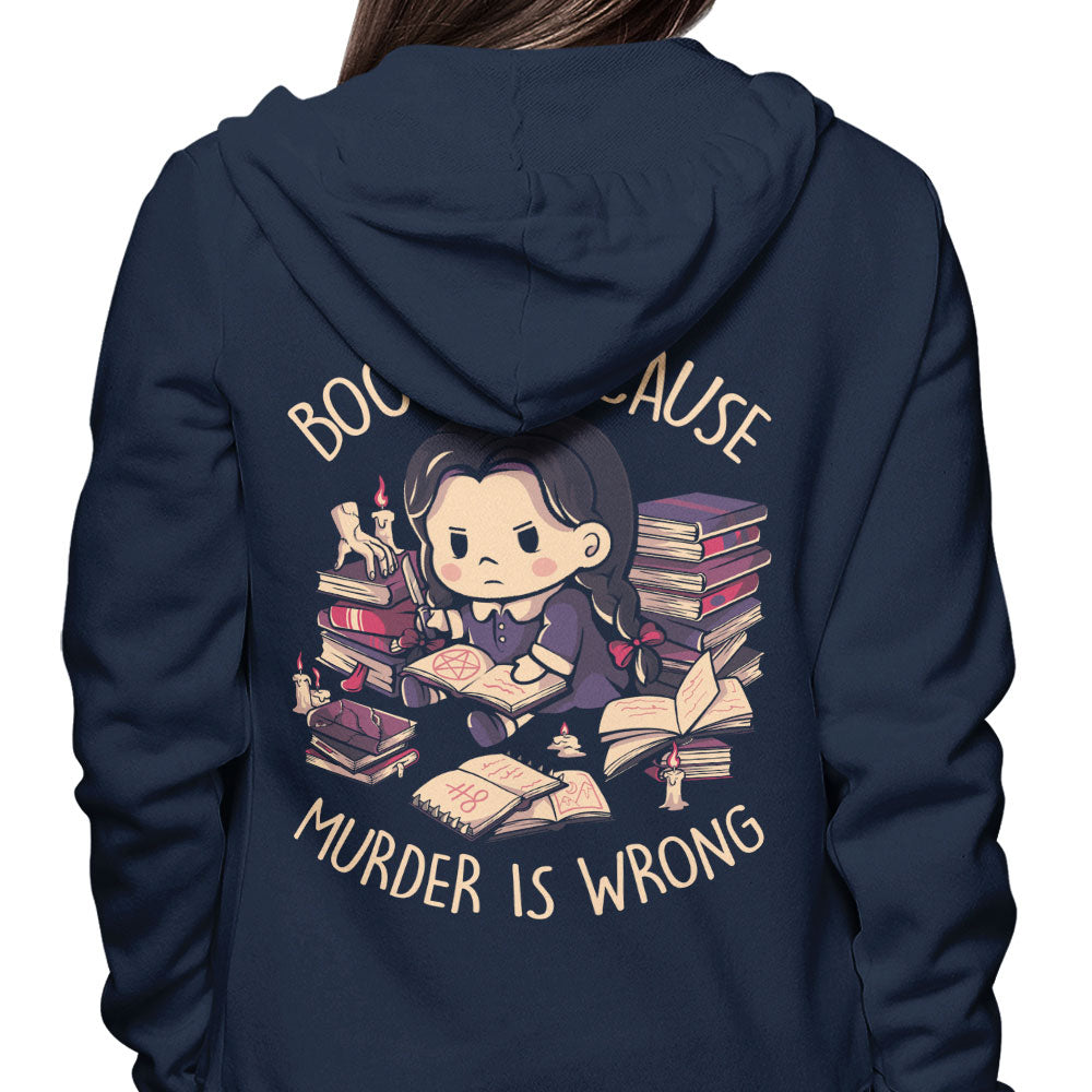 Books Over Murder - Hoodie T-Shirts, Sweatshirt | CiraTrend.com (Image 3)