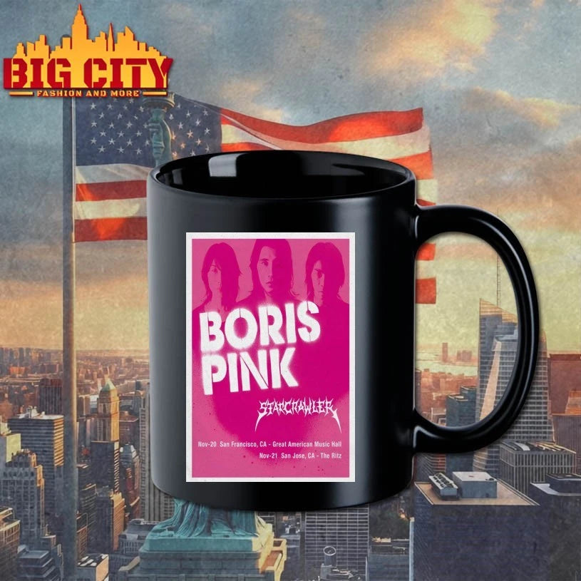 Boris Pink Nov 20-21 2025 San Francisco CA And San Jose CA Poster shirt