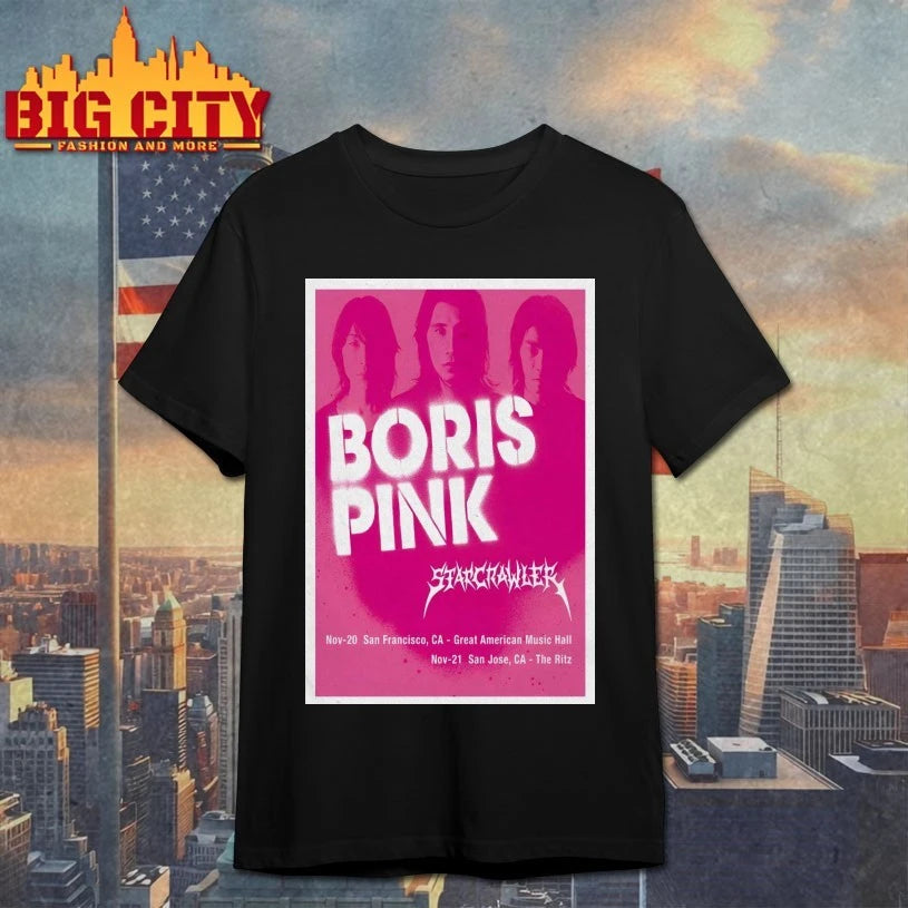 Boris Pink Nov 20-21 2025 San Francisco CA And San Jose CA Poster shirt