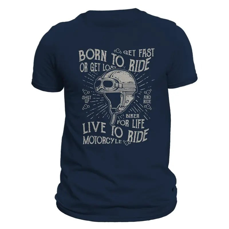 Born To Ride Biker For Life Men's T-Shirt Hoodie, Sweatshirt | CiraTrend.com