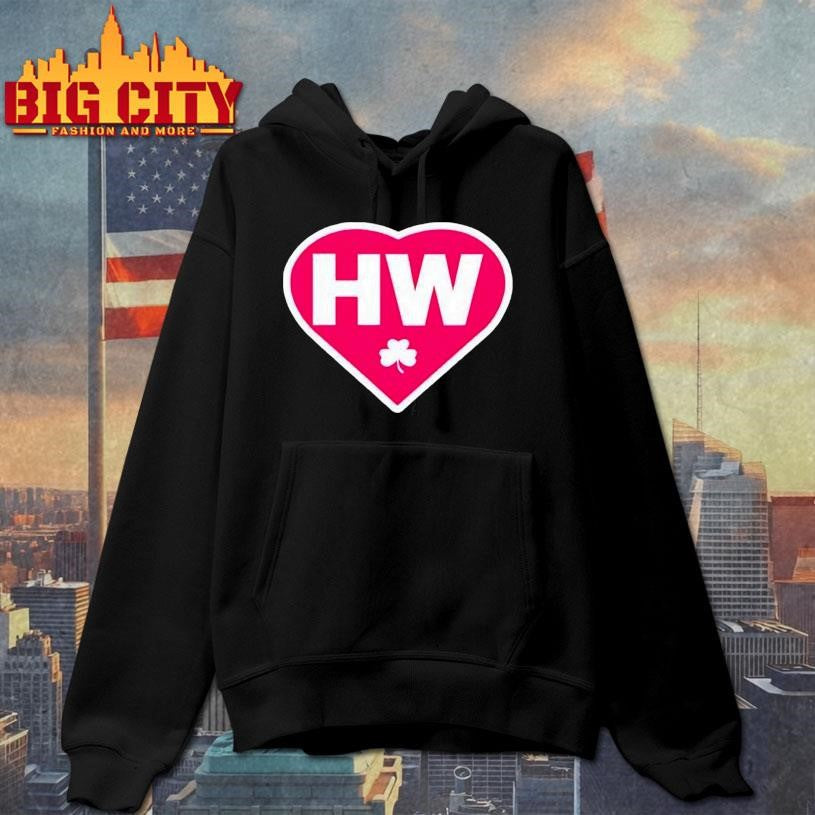 Boston Celtics Hw Lucky Clover In Heart Shirt