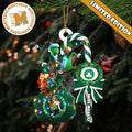 Boston Celtics NBA Grinch Candy Cane Personalized Xmas Gifts Christmas Tree Decorations Ornament