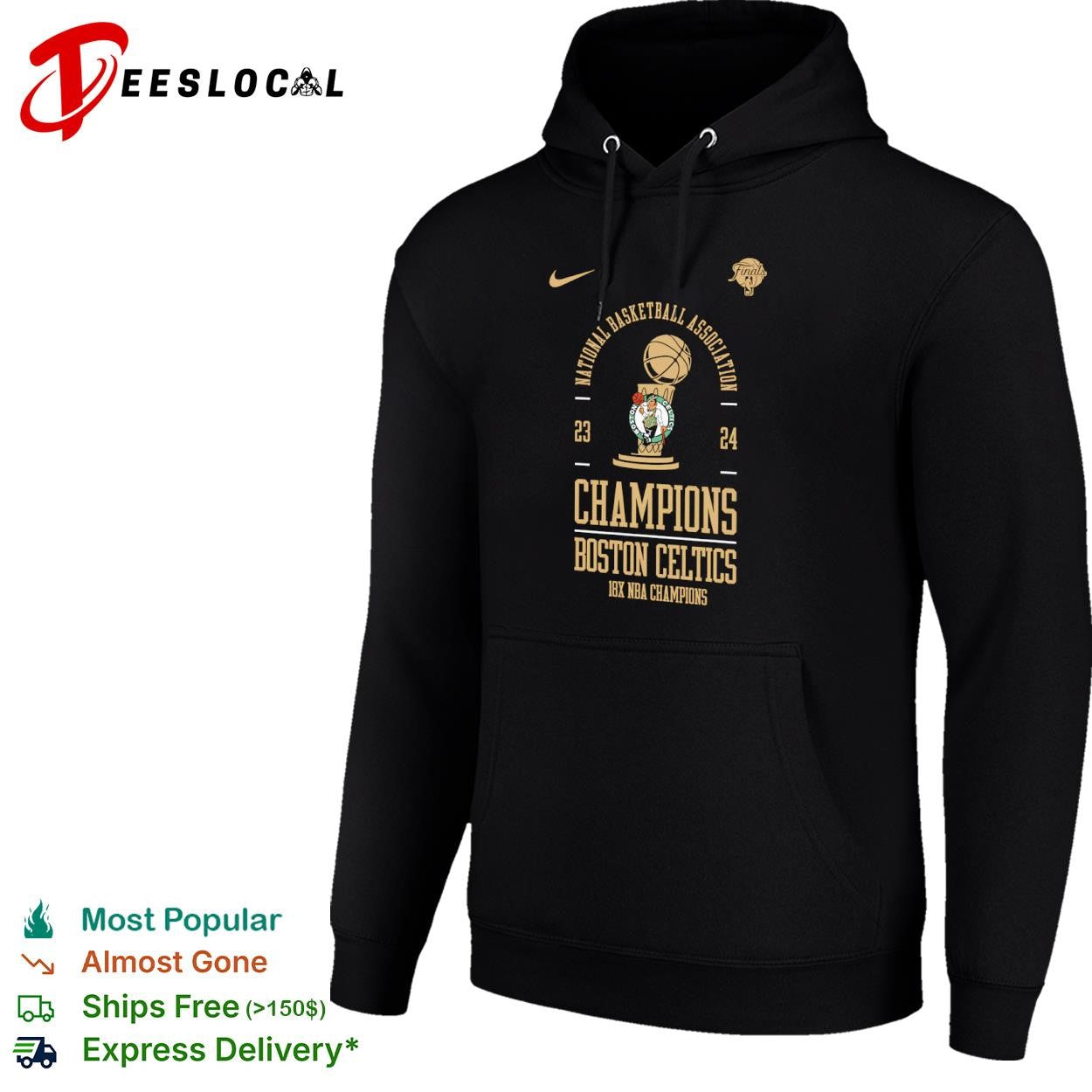 Boston Celtics National Basketball Association 23 24 Champions 18x NBA Champions shirt