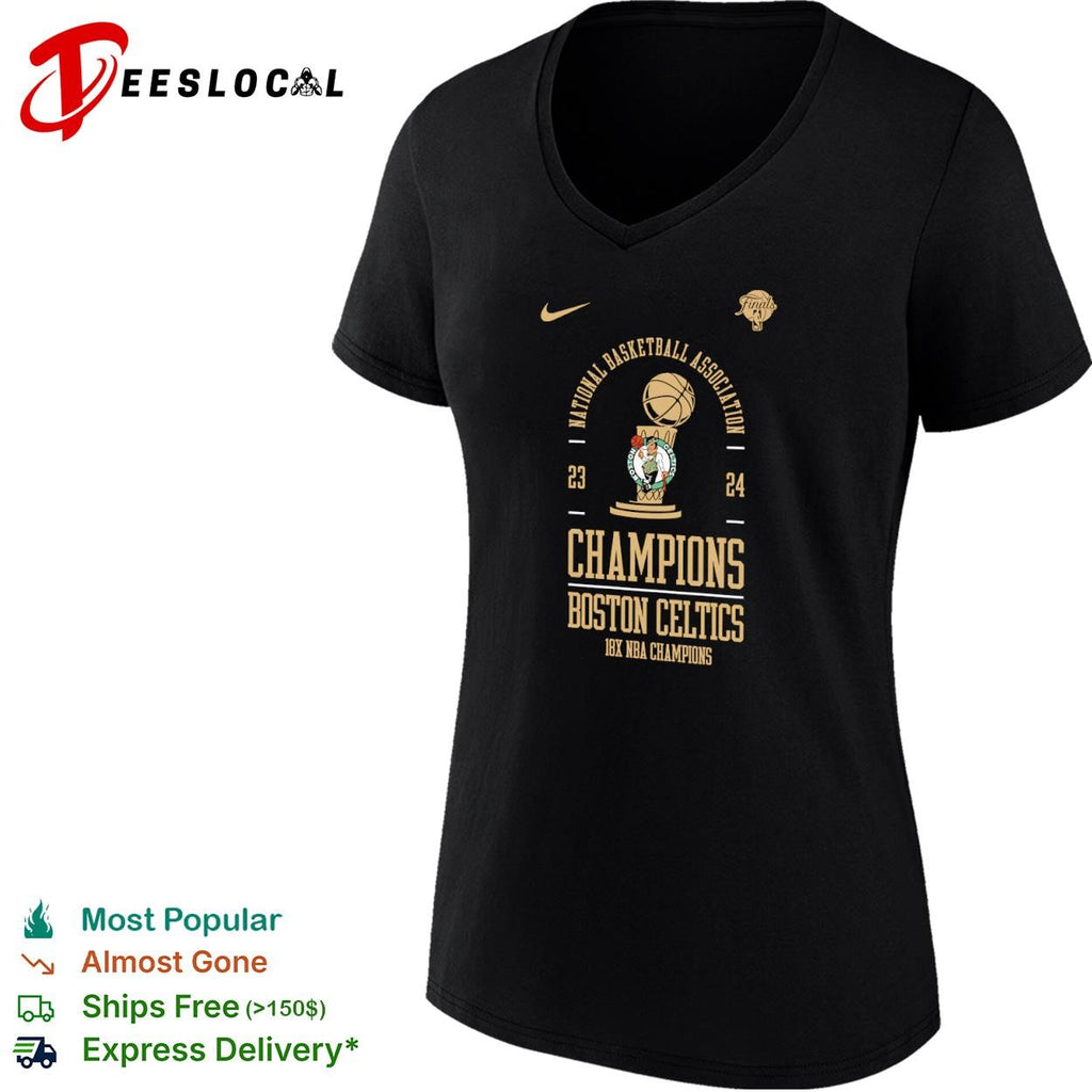 Boston Celtics National Basketball Association 23 24 Champions 18x NBA Champions shirt
