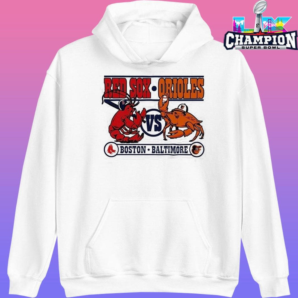 Boston Red Sox Vs Baltimore Orioles Lobster And Crab Shirt