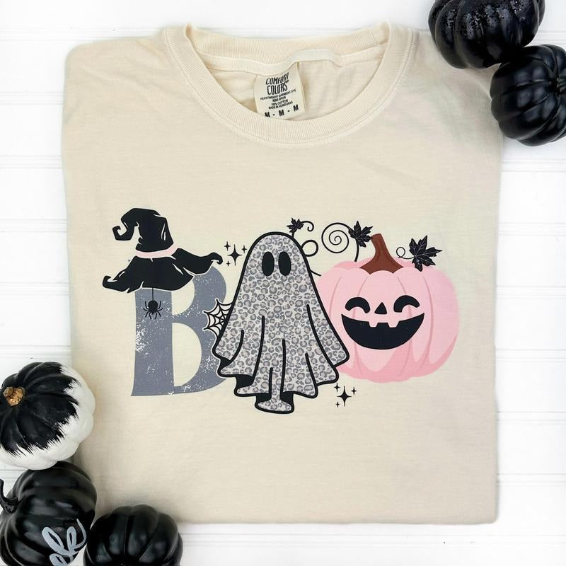 Boujee Boo Comfort Colors T-Shirt Hoodie, Sweatshirt | CiraTrend.com