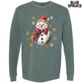 Boujee Snowman Long Sleeve Comfort Colors T-Shirt 'NLB' Hoodie, Sweatshirt | CiraTrend.com