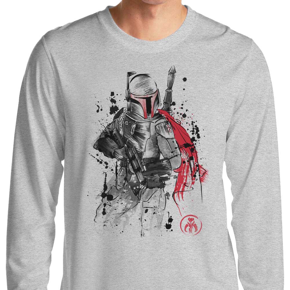 Bounty Hunter Sumi-e - Long Sleeve T-Shirt Hoodie, Sweatshirt | CiraTrend.com (Image 3)