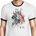 Bounty Hunter Sumi-e - Ringer T-Shirt Hoodie, Sweatshirt | CiraTrend.com (Image 1)