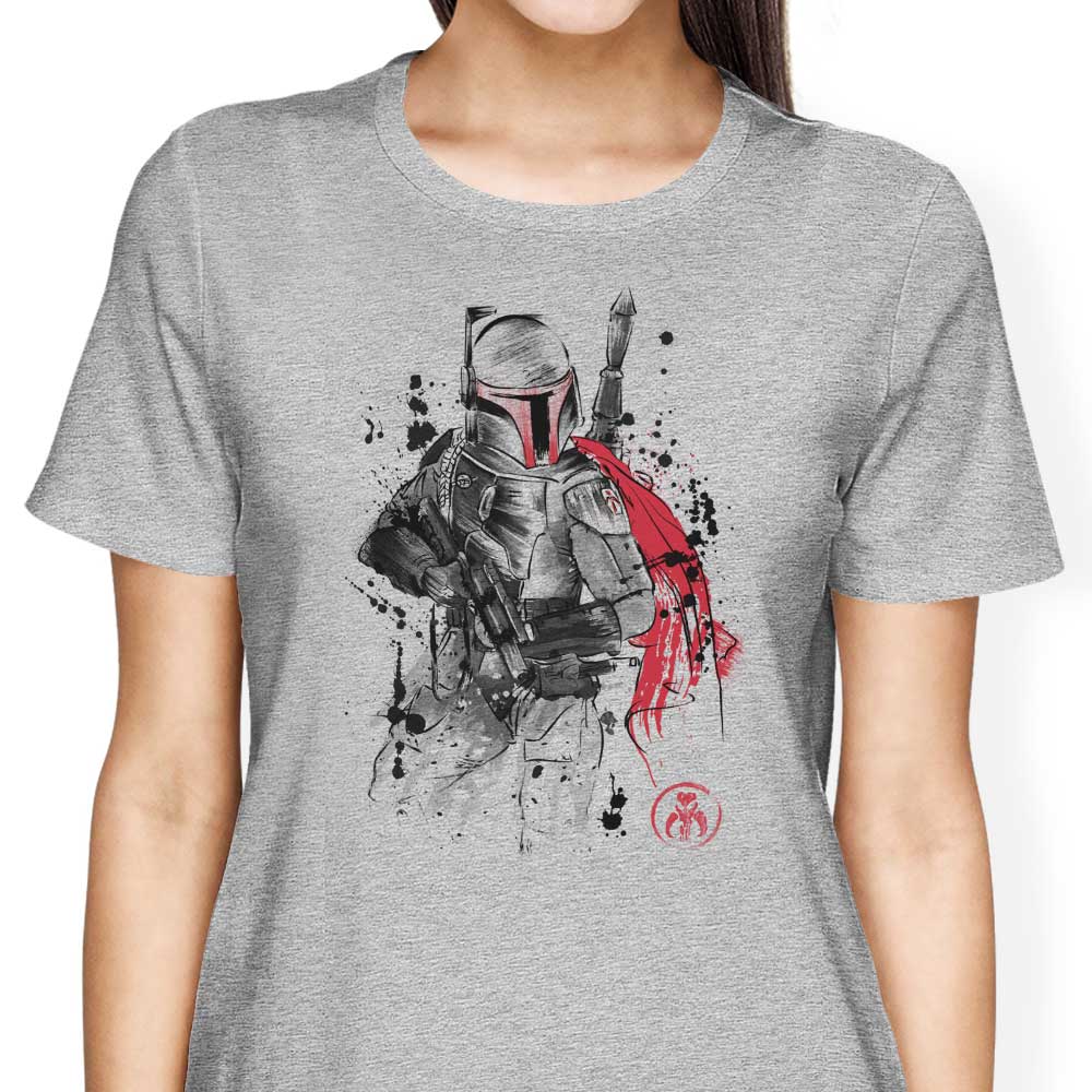Bounty Hunter Sumi-e - Women's Apparel T-Shirts, Hoodie, Sweatshirt | CiraTrend.com (Image 4)