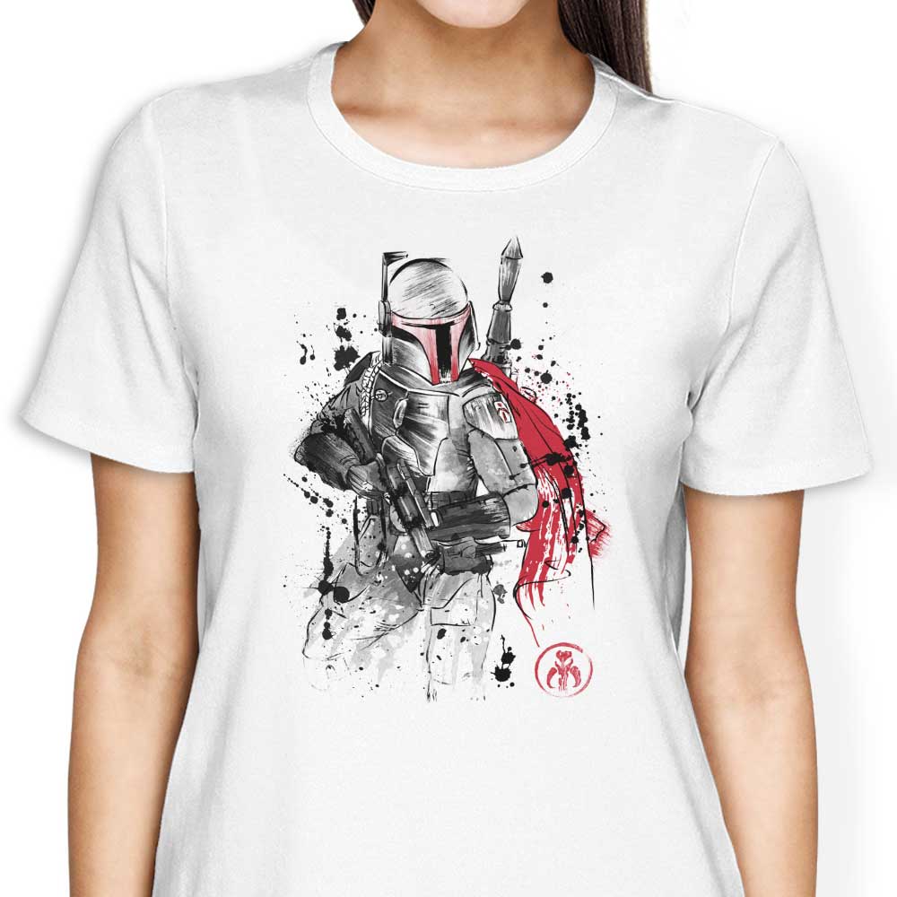 Bounty Hunter Sumi-e - Women's Apparel T-Shirts, Hoodie, Sweatshirt | CiraTrend.com (Image 3)