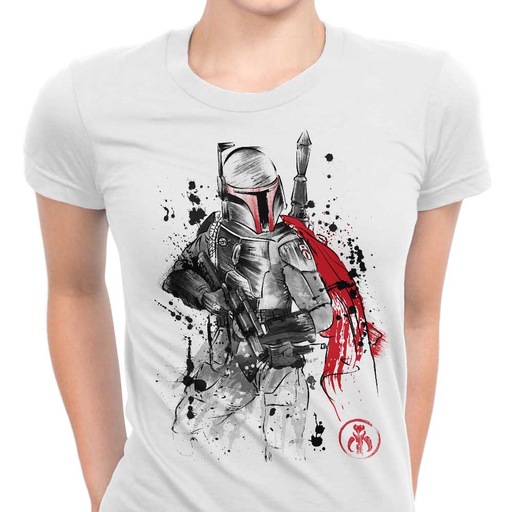 Bounty Hunter Sumi-e - Women's Apparel T-Shirts, Hoodie, Sweatshirt | CiraTrend.com (Image 1)