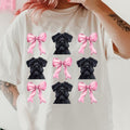 Bouvier des Flandres with bows Shirt~ Unisex Apparel Relaxed Fit Printed In The USA Clothing Womenswear Casual Comfort...