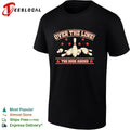 Bowling pins The Big Lebowski quote over the line the dude abides shirt