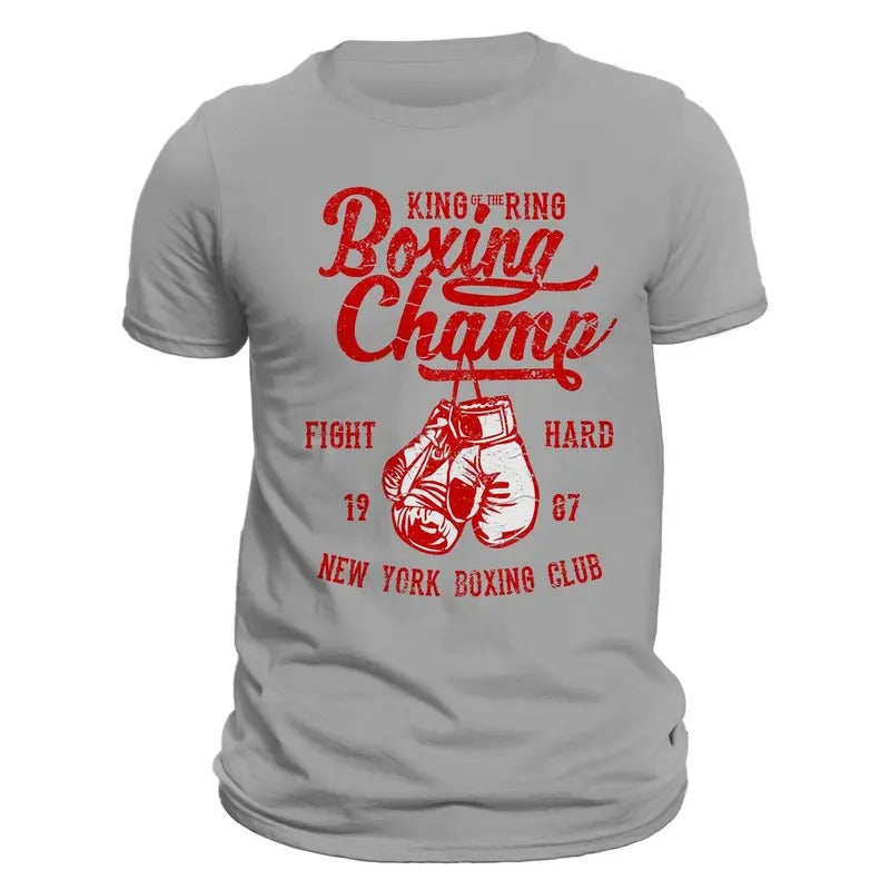 Boxing Champ King Of The Ring Men's T-Shirt Casual Classic Hoodie, Sweatshirt | CiraTrend.com