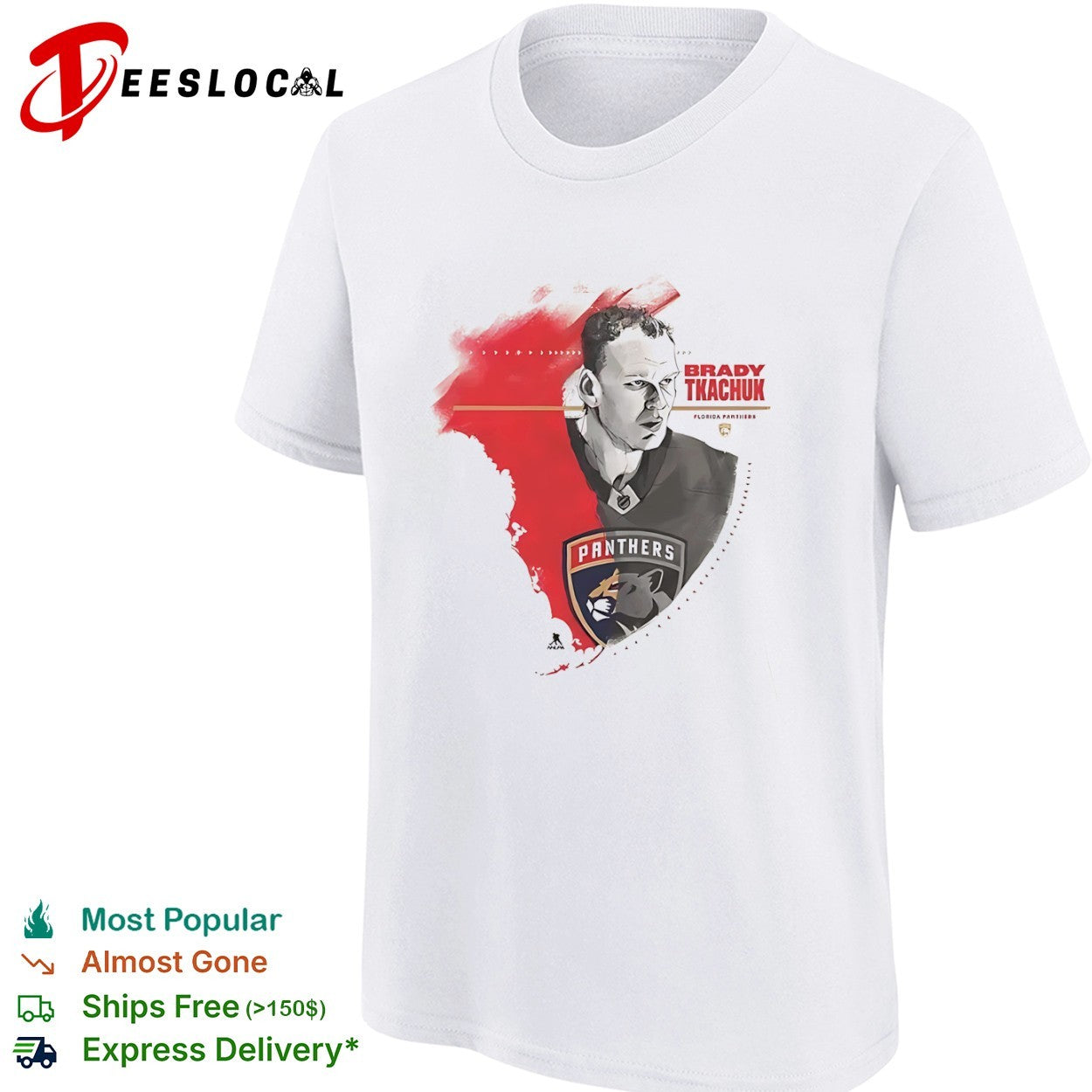 Brady Tkachuk Florida Panthers split face shirt