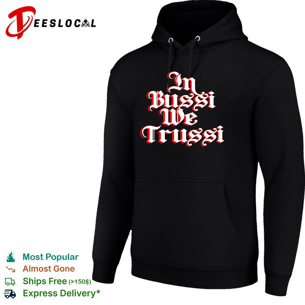 Brandon Bussi Boston Bruins in we Trussi retro text shirt