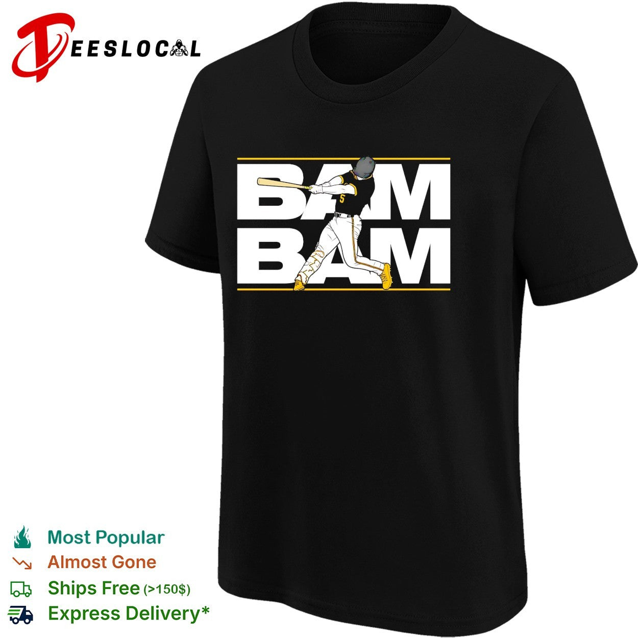 Brandon Lowe number 5 Pittsburgh Pirates baseball slugger swing shirt