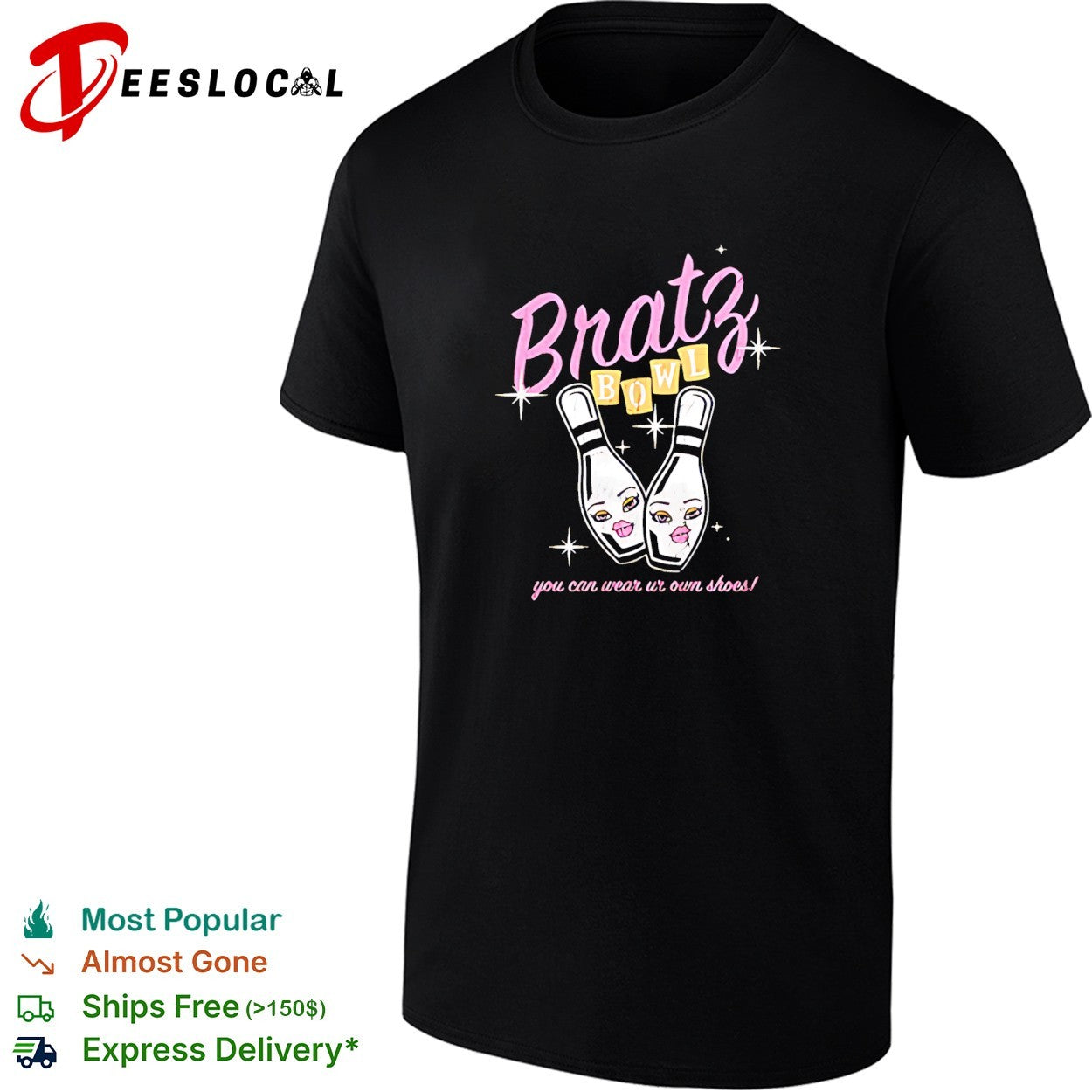 Bratz bowl bowling pins shirt