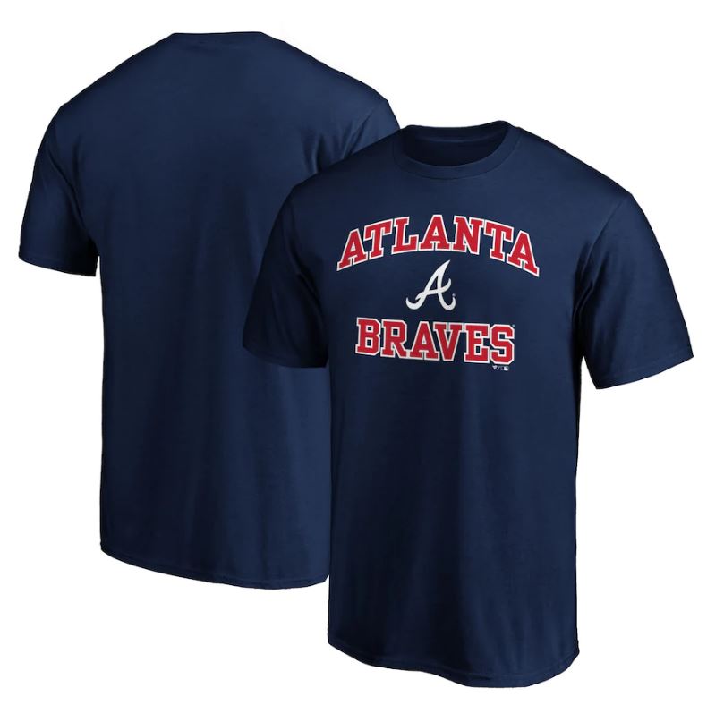 Atlanta Braves Heart & Soul T-Shirt - Navy Blue Hoodie, Sweatshirt | CiraTrend.com