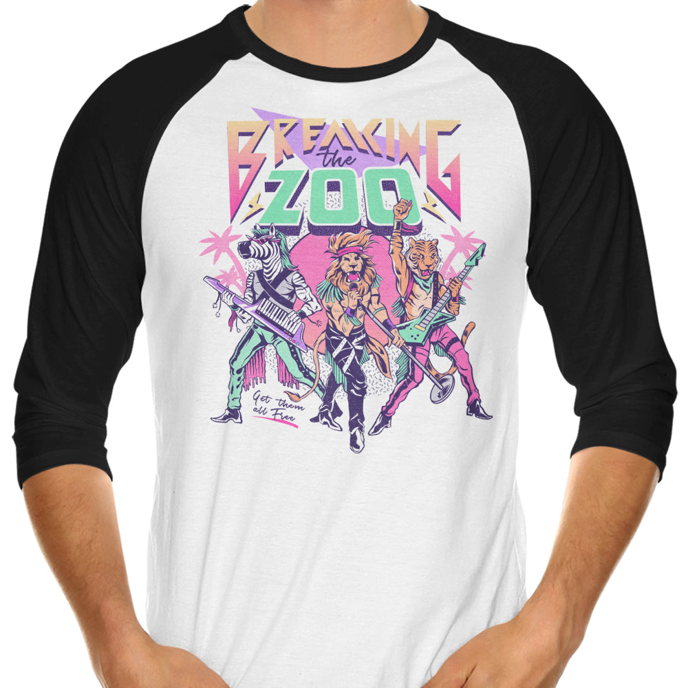 Breaking the Zoo - 3/4 Sleeve Raglan T-Shirt Hoodie, Sweatshirt | CiraTrend.com (Image 1)