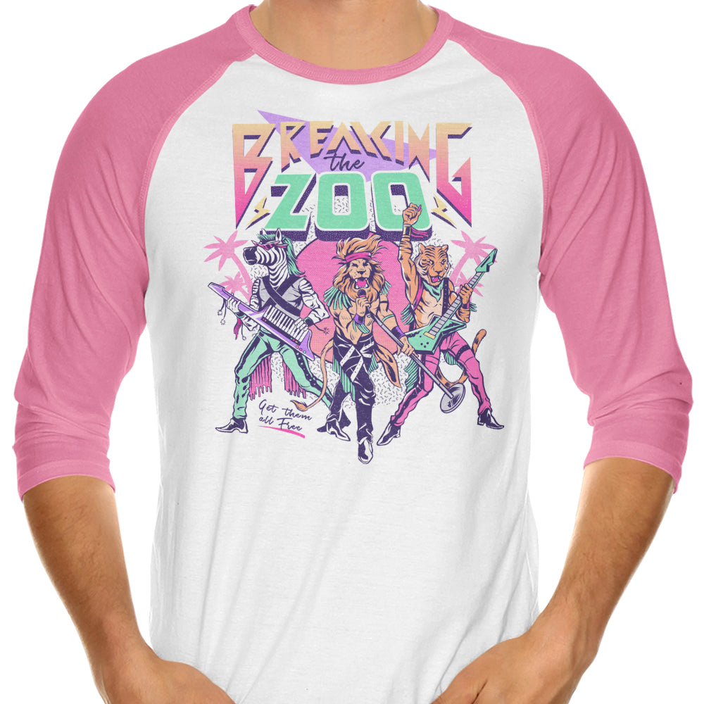 Breaking the Zoo - 3/4 Sleeve Raglan T-Shirt Hoodie, Sweatshirt | CiraTrend.com (Image 4)