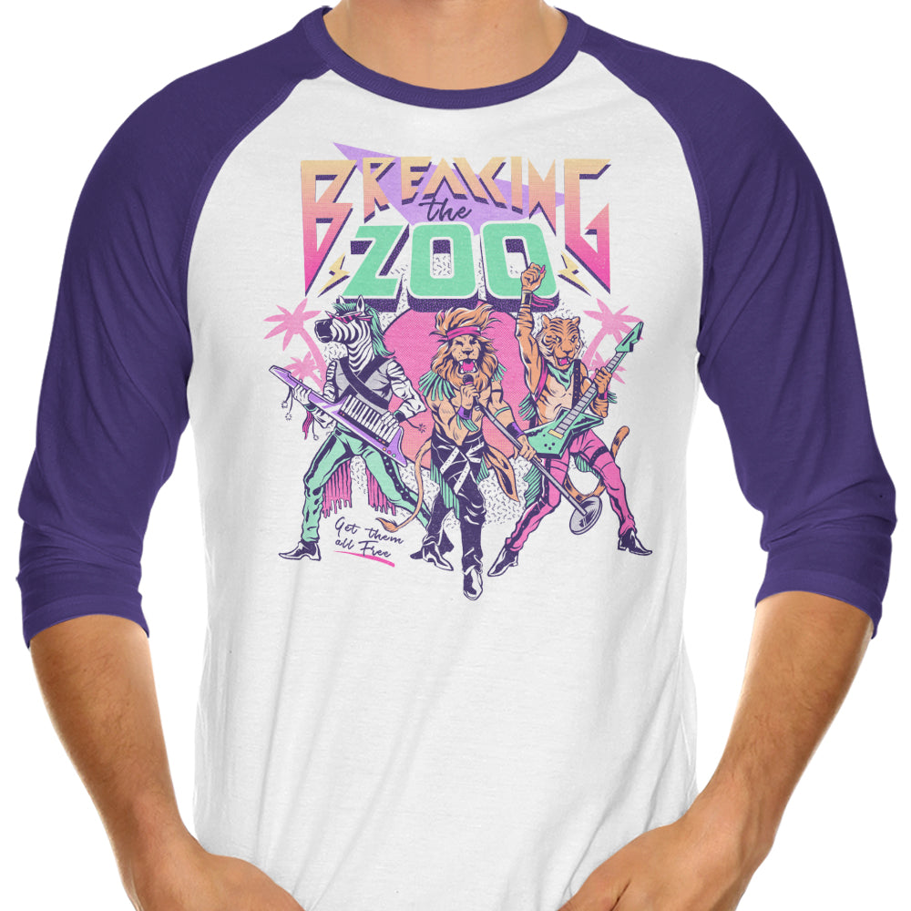 Breaking the Zoo - 3/4 Sleeve Raglan T-Shirt Hoodie, Sweatshirt | CiraTrend.com (Image 3)