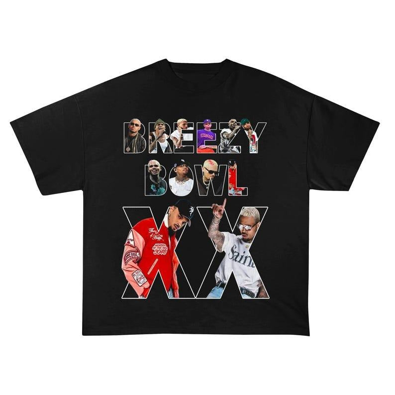 Breezy Tour 2025 Bowl XX Shirt Music Graphic Tee for Fans Hoodie, Sweatshirt | CiraTrend.com