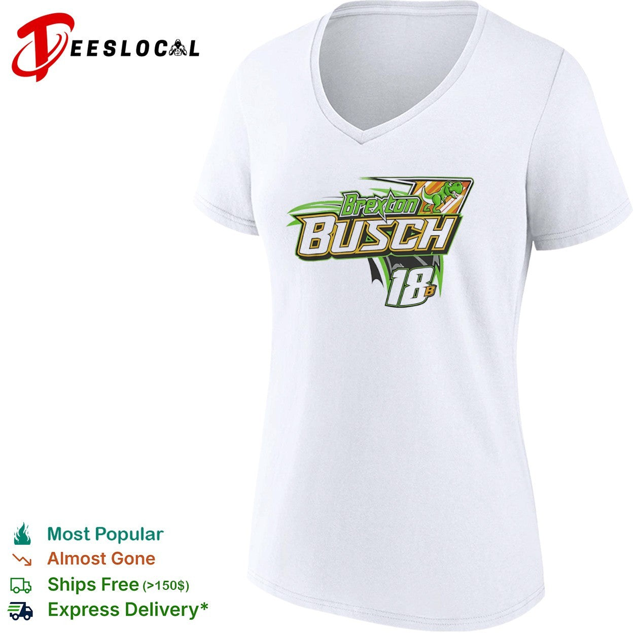 Brexton Busch NASCAR 18 B Dinosaur Racing shirt