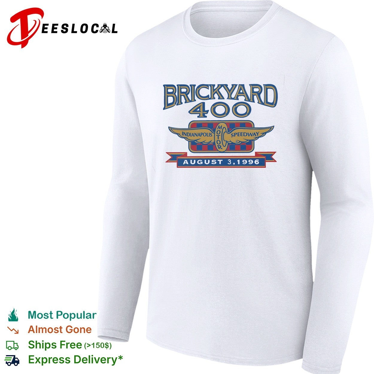 Brickyard 400 Indianapolis Motor Speedway August 3 1996 shirt