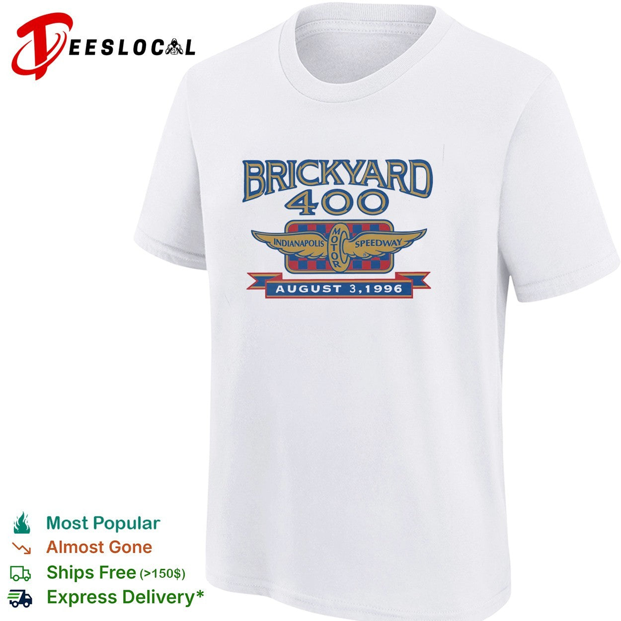 Brickyard 400 Indianapolis Motor Speedway August 3 1996 shirt