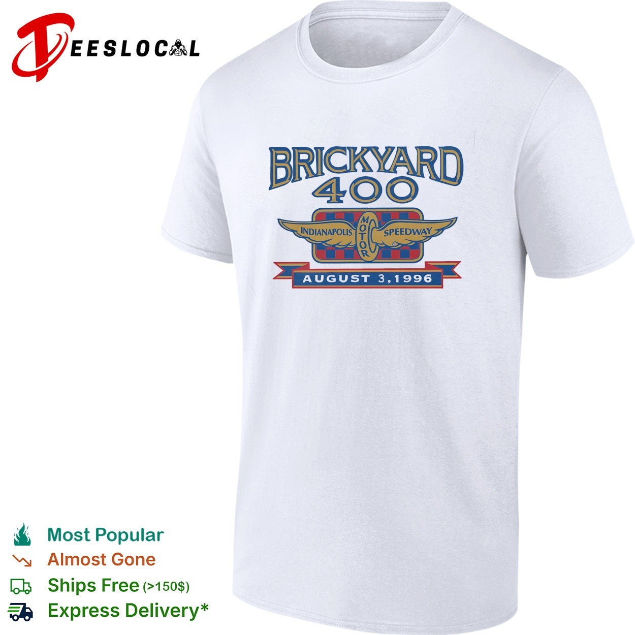 Brickyard 400 Indianapolis Motor Speedway August 3 1996 shirt