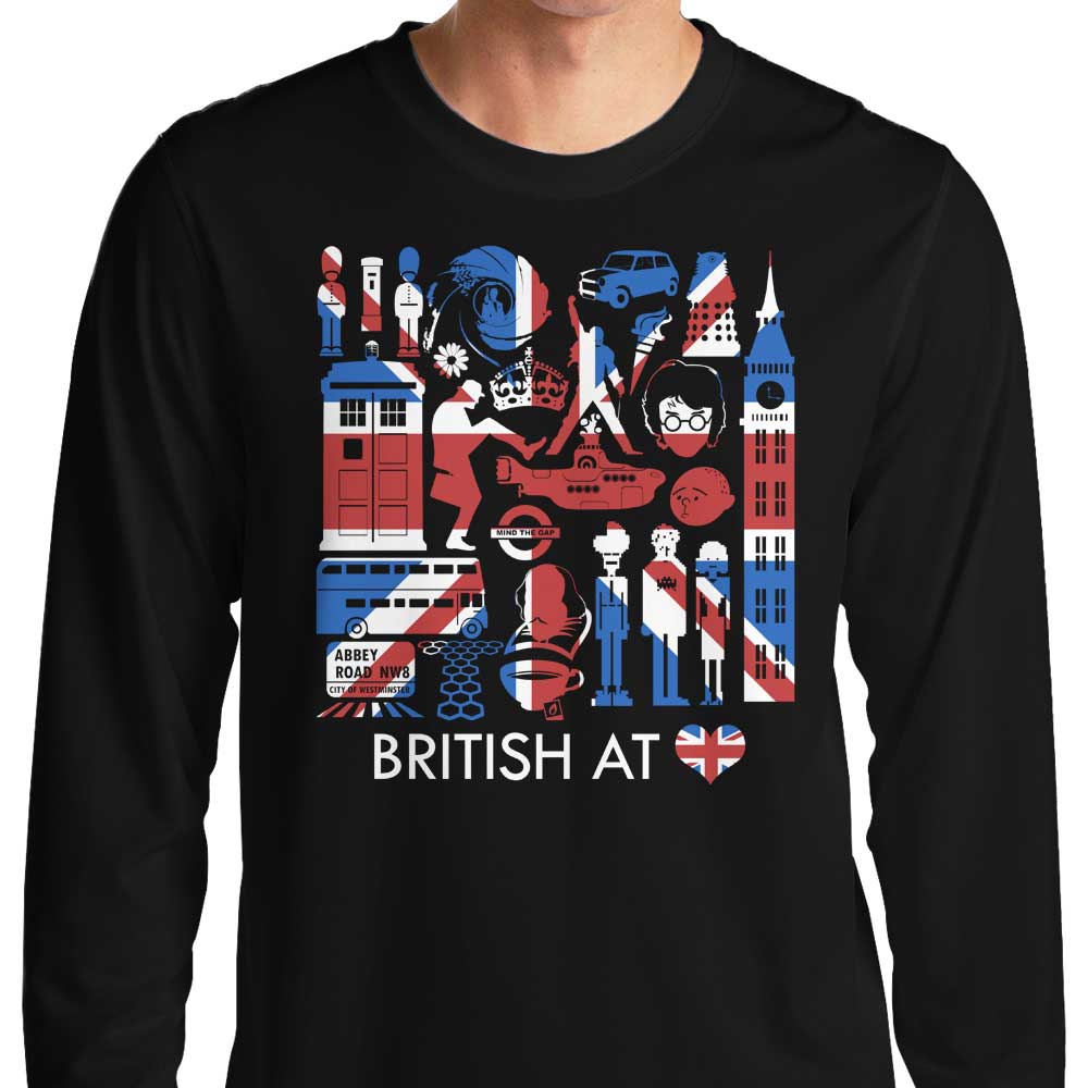 British at Heart - Long Sleeve T-Shirt Hoodie, Sweatshirt | CiraTrend.com (Image 3)