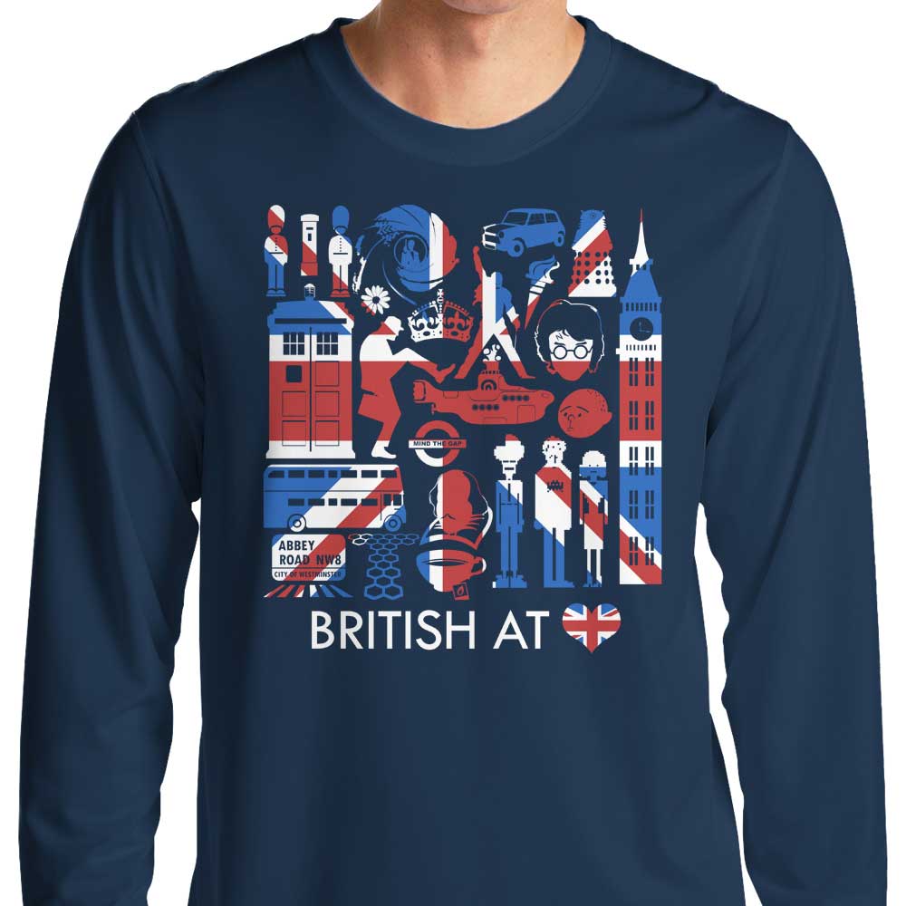British at Heart - Long Sleeve T-Shirt Hoodie, Sweatshirt | CiraTrend.com (Image 1)