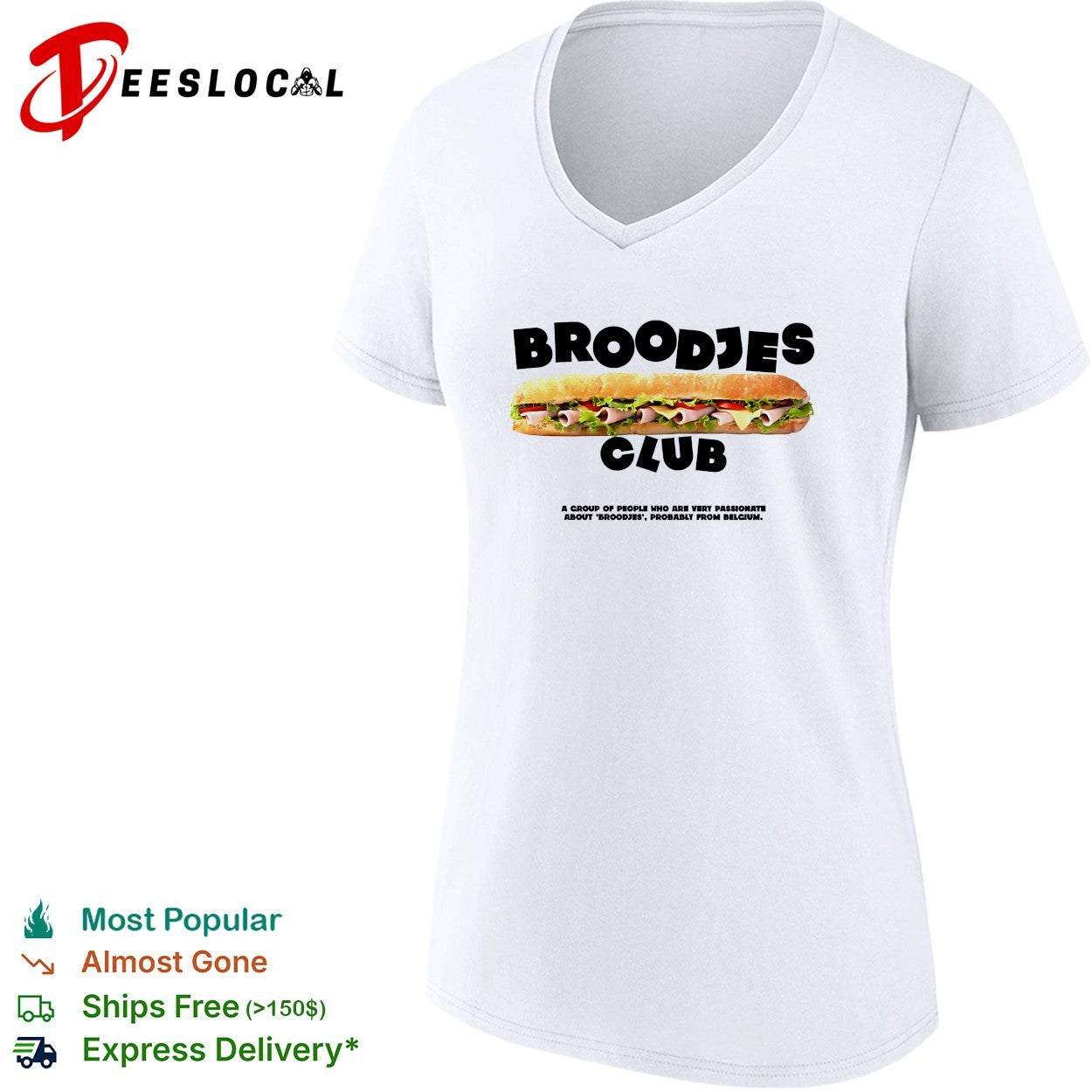 Broodjes Club Belgium sandwich shirt