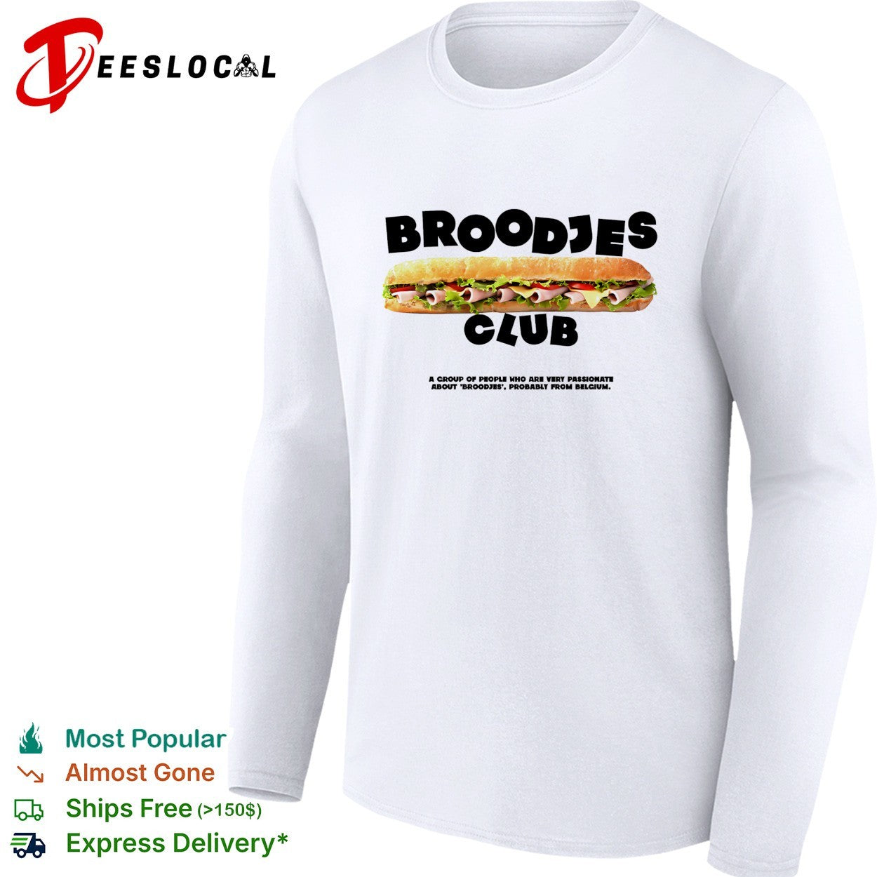 Broodjes Club Belgium sandwich shirt