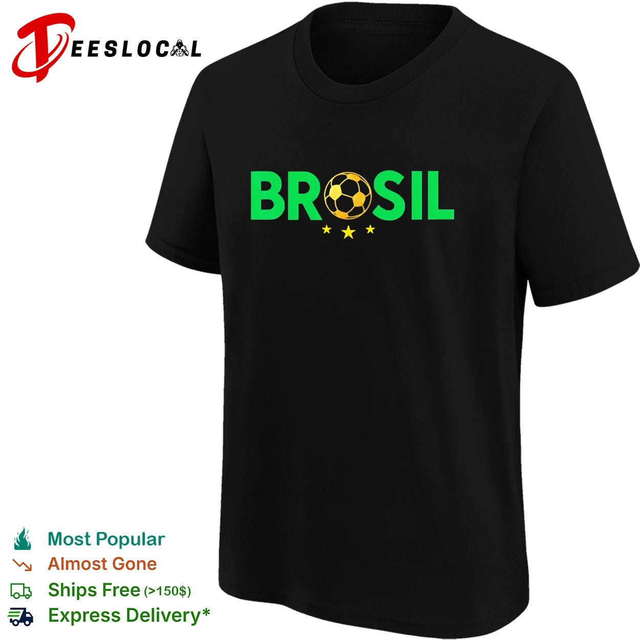 Brosil Brazil soccer ball shirt